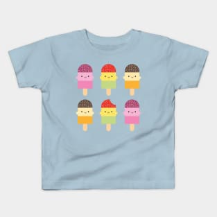 Kawaii Summer Ice Lollies / Popsicles Kids T-Shirt